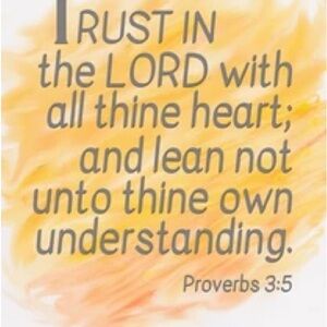 Inspirational Wall Art with Orange and Yellow Design